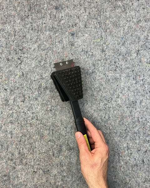 Serious Black Grill Scraper and Brush