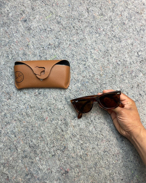 Ray-Ban Brown Sunglasses with a Screw Missing