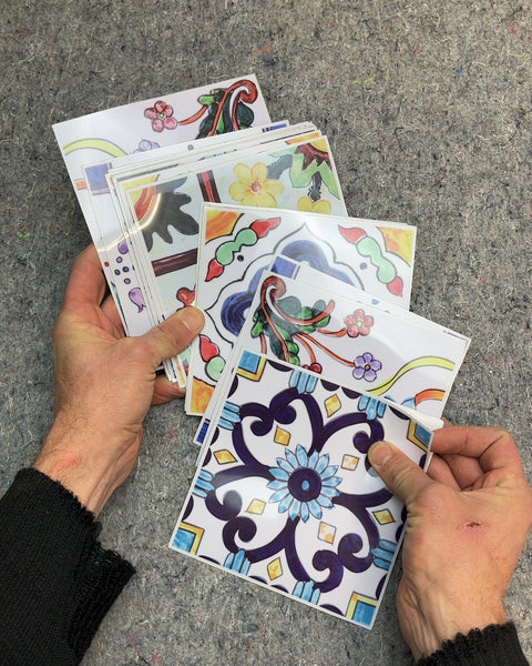 Bunch Of Tile Stickers, 6x6"