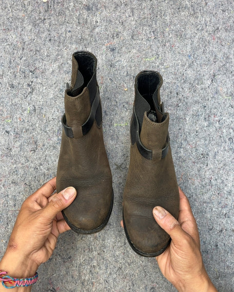 Rag & Bone Brown Leather Ankle Boots, Sz 36