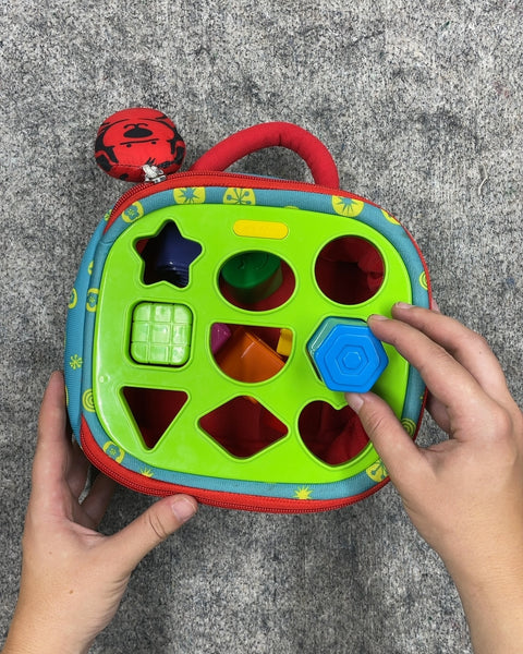 Soft-Sided Shape Sorter Toy with Blocks