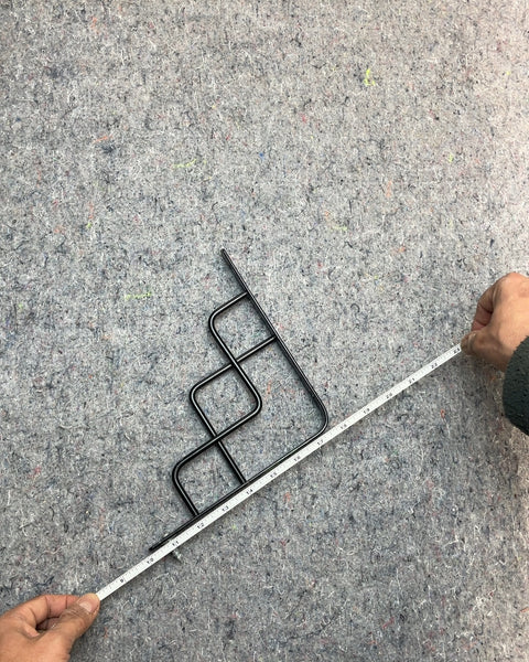Pair of Black Metal Shelf Brackets