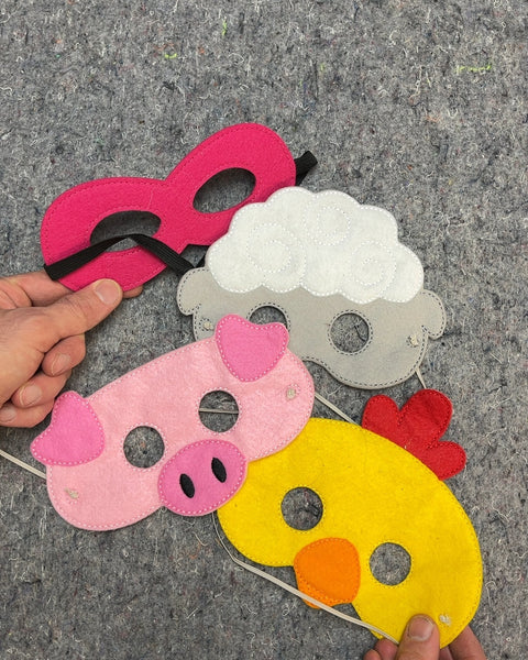 Set of 4 Fun Felt Masks