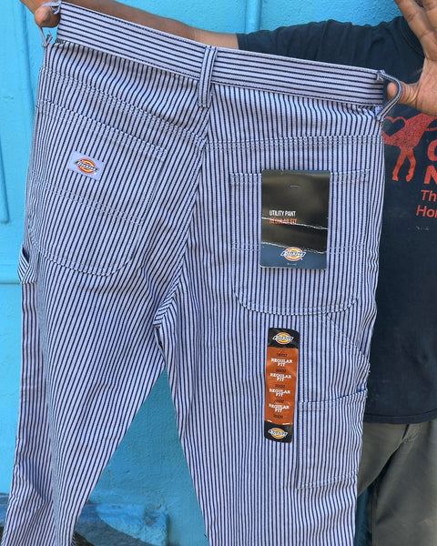 Brand New Dickies Striped Work Pants, Regular Fit Size 30x32
