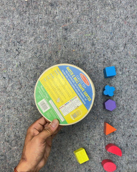Melissa & Doug Match & Roll Shape Sorter, Incomplete