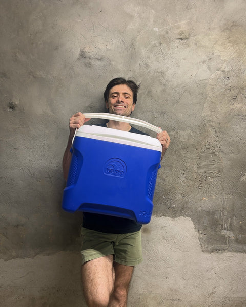 Igloo Blue Hard Sided Cooler with Handle