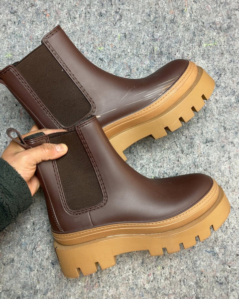 Unbranded Chunky Chelsea Boots, Sz 8 W US