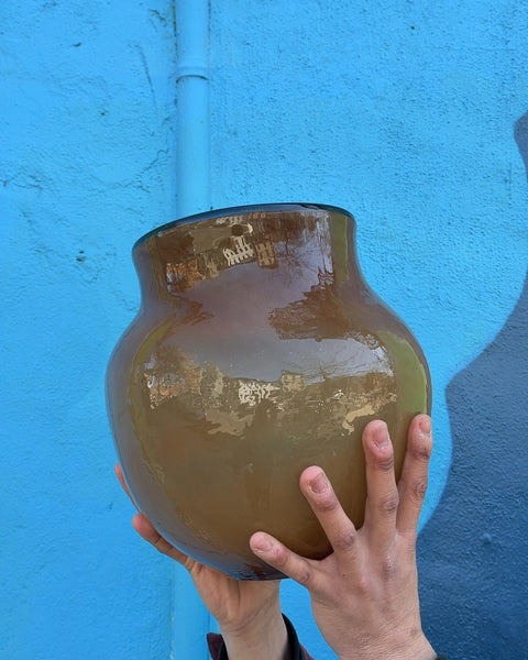 Super Pretty Likely Hand-blown Glass Globular, H11"