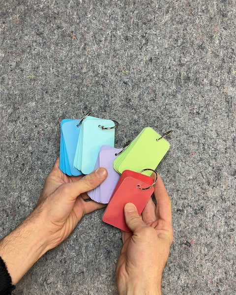 Colorful Flash / Index Cards With Rings