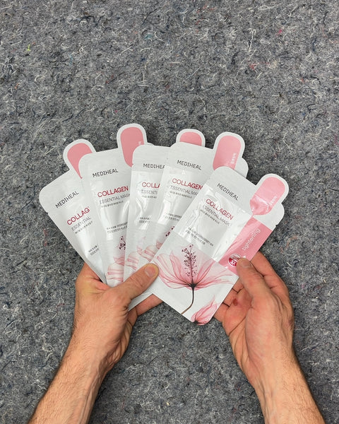 Five Mediheal Collagen Essential Masks