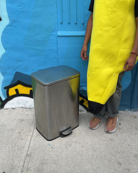 IKEA SULTEN Stainless Steel Step Trash Can, 13 Gallon