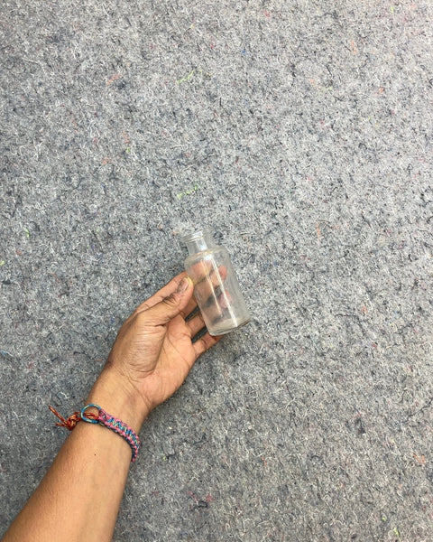 Small Clear Glass Bottle