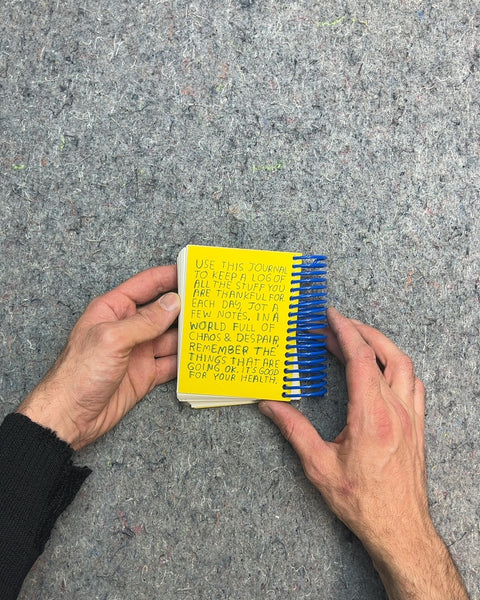 Yellow Spiral Bound Journal To Keep A Log Of All The Stuff You Are Thankful For Each Day