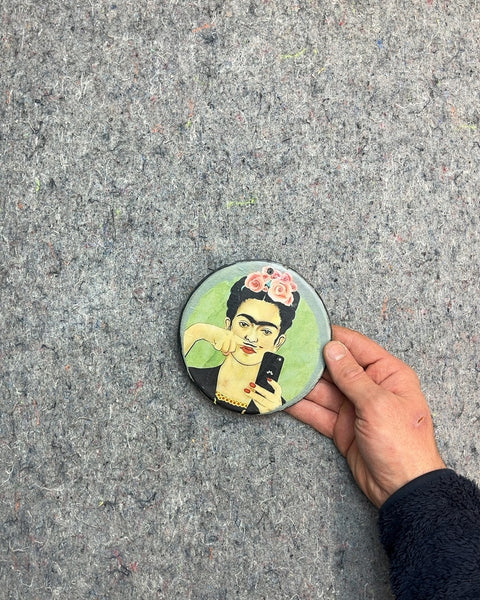 Frida Kahlo Round Art, 5"