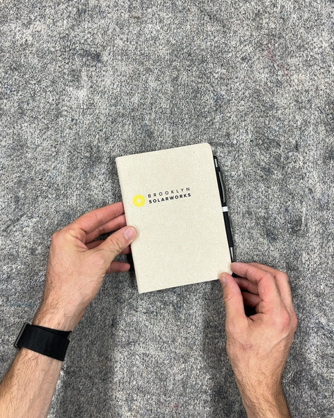 Brooklyn Solarworks Lined Notebook with Pen
