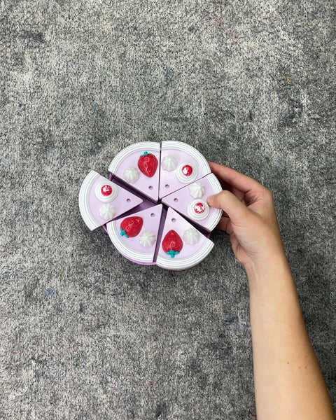 Toy Strawberry Cake Slices