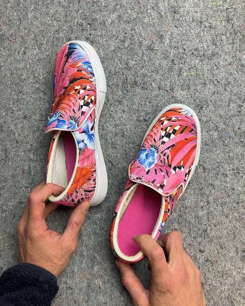 Nike Floral Slip-On Shoes, Size US 8W or EU 39