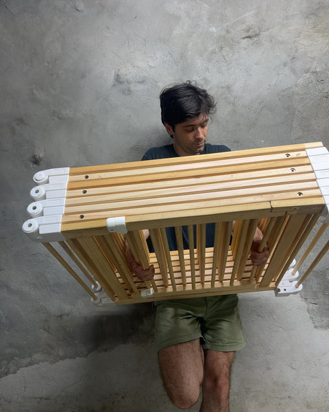 Conkka Wooden Baby Playpen, 8 Panels