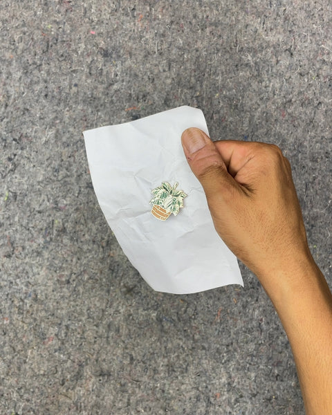 Potted Plant Enamel Pin