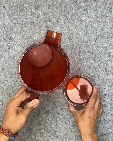Super Sexy Red Plastic Pitcher with Lid