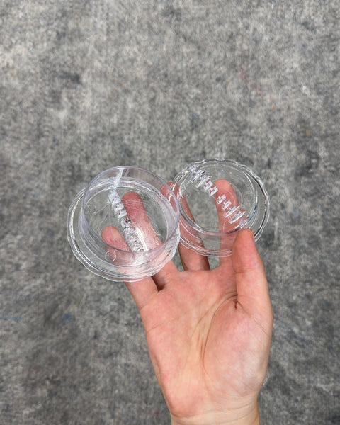 Clear Plastic Garlic Press/Grinder