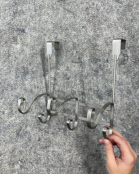 Over The Door Metal Hook Rack