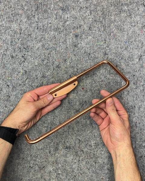Copper Paper Towel Holder, L12"