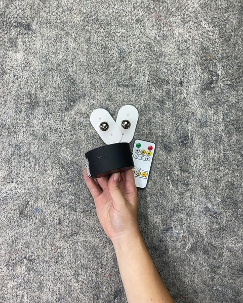 Rechargeable Puck Light with Remote and Adhesive/Screw In Hangers