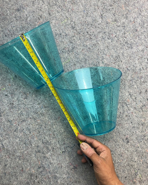 Two Corner Plastic Containers Perfect For Chips Or Candies