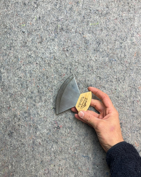 Alaska Ulu Knife with Wooden Handle