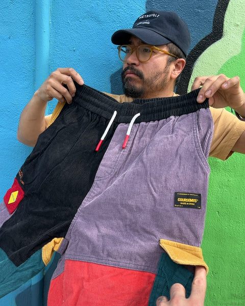Patchwork Corduroy Pants, Size 2XL But More Like A L Really
