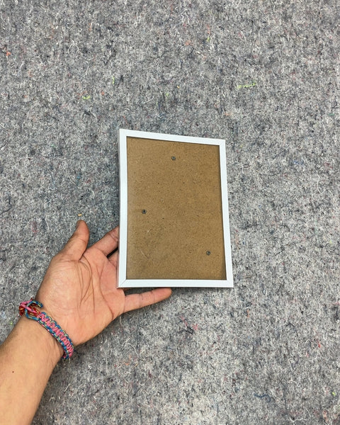 White Photo Frame, 4x5"
