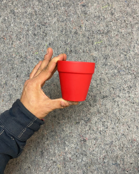 Small Red Terracotta Pots, Set of 4