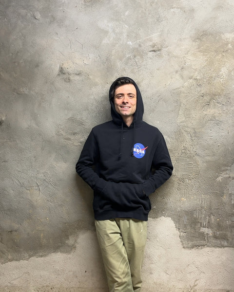 NASA Black Hoodie, Size L