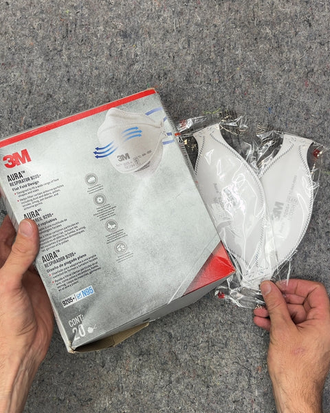 3M Aura Respirator 9205+ N95 Face Masks, 20 Count