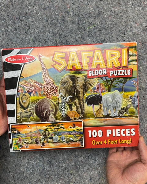 Giant Melissa & Doug Safari Floor Puzzle, 100 Pieces