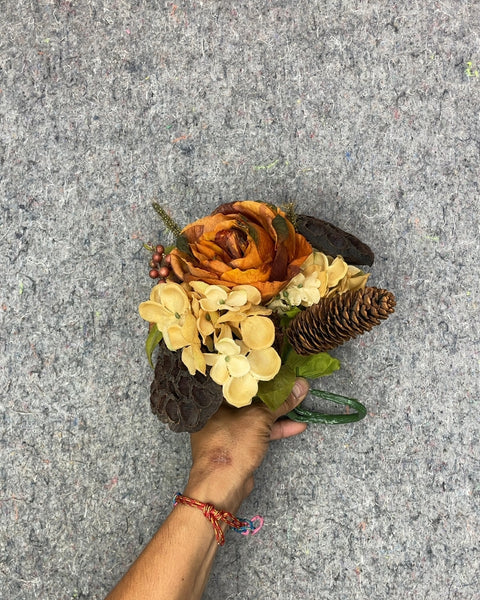 Faux Autumnal Floral Arrangement
