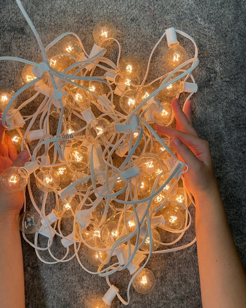 String Lights with Clear Bulbs (6/40 Lightbulbs Out, 32 ft)