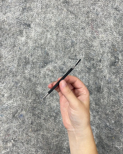 Black Double Ended Nail Cuticle Pusher