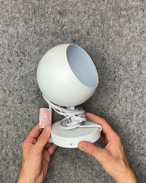 Another White Round Wall Sconce Light With Switch