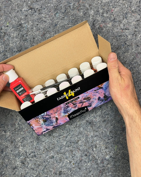 Magicfly Fabric Paint Set, 14 Colors