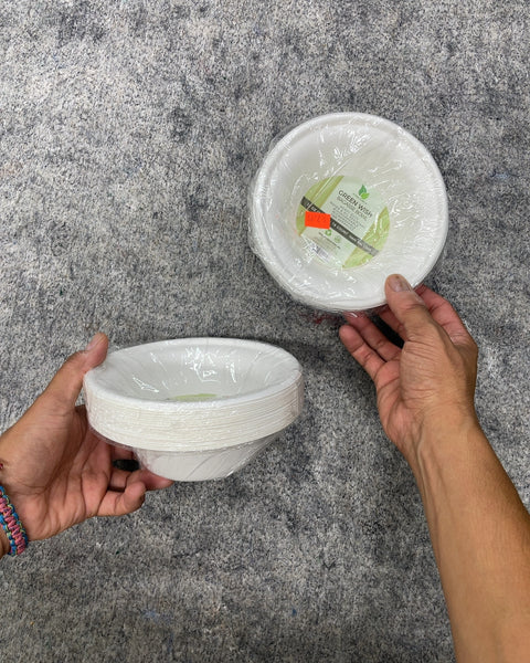 Green Wish 17 oz Bagasse Disposable Bowls, 12 Count (Pack of 2)