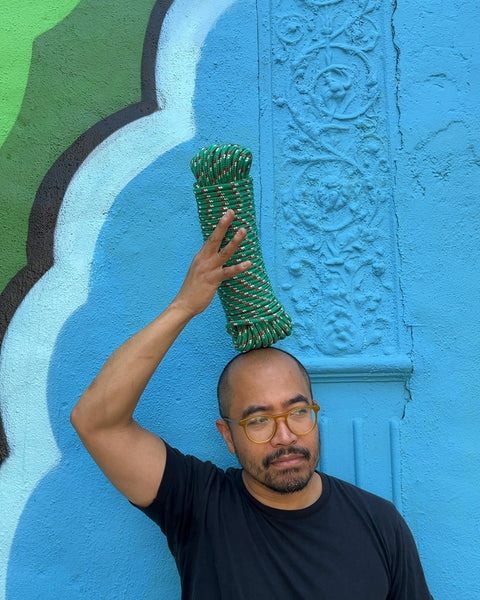 Green and Red Rope Coil