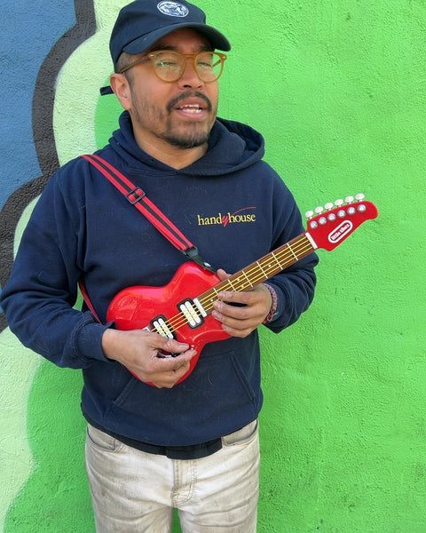 Little Tikes Red Toy Electric Guitar, Works!