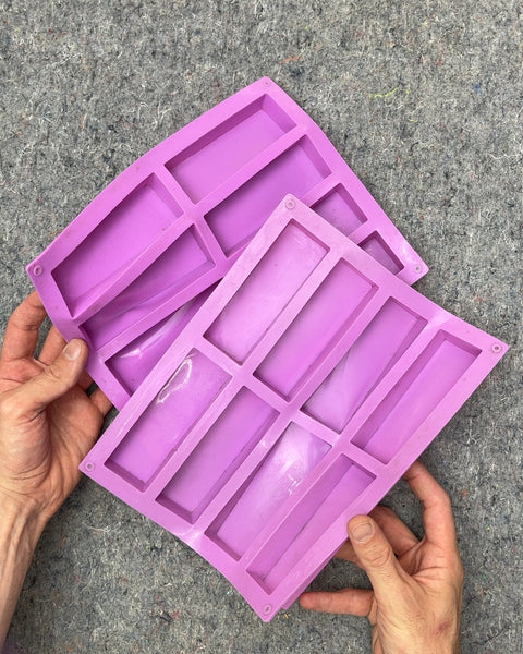 Set of 2 Purple Silicone Granola Bar Molds