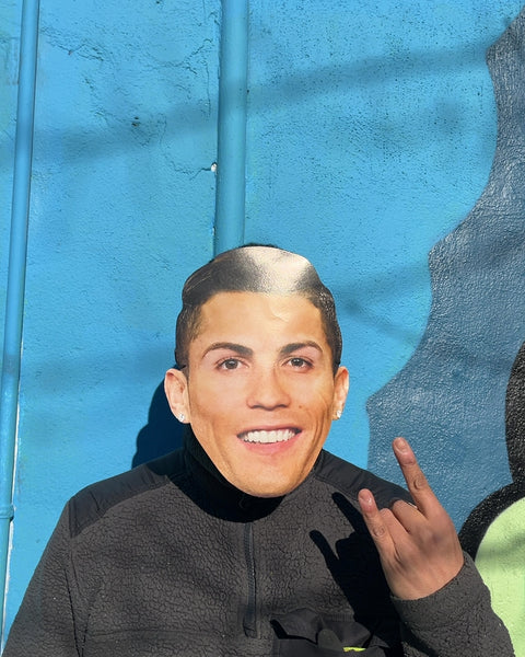 Cristiano Ronaldo Cardboard Face Mask