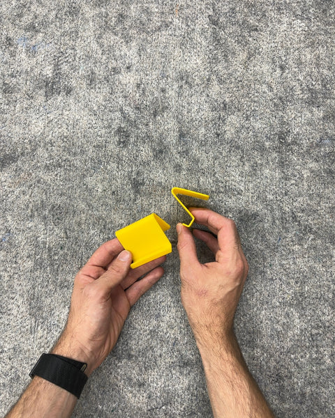 Yellow Plastic Desktop Phone Stands, Set of 2