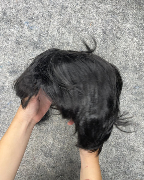 Short Black Synthetic Wig