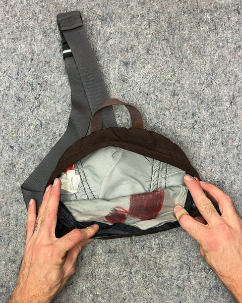 The North Face Brown Fanny Pack That A Kid Decided To Draw Inside