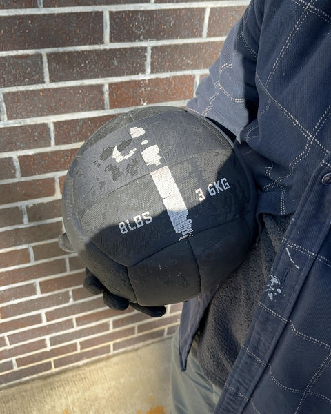 Black Medicine Ball, 8 lbs
